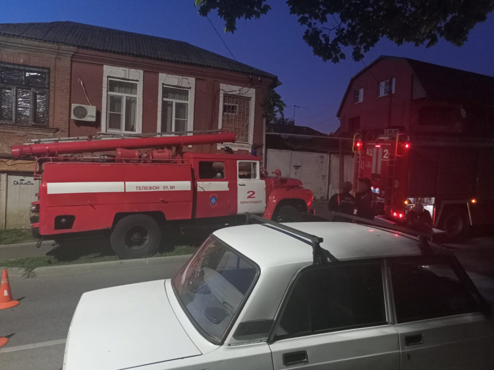 В Краснодаре на улице Фрунзе 14 июля произошел пожар