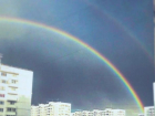 Двойная радуга появилась в Краснодаре после дождя 
