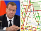 Приезд Медведева вызвал новые дорожные заторы в Краснодаре 