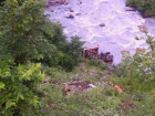  В Сочи насмерть разбился водитель КамАЗа, который упал с обрыва