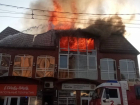 В Краснодаре сгорело большое здание на улице Тургенева