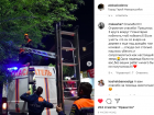 Четверо спасателей с трудом сняли котенка с высокого дерева в Новороссийске 