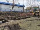 Строительство трамвайной ветки на Московской: ободранные деревья и выкорчеванные кустарники