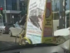 Полиция Краснодара проверит законность велорикш с рекламными щитами на дорогах
