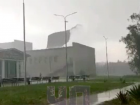 В Адыгее ветер снес крышу: видео