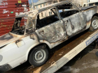 В Краснодаре молодые люди угнали и сожгли машину
