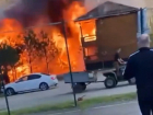 Видео пожара турбазы «Водолей» в Краснодарском крае