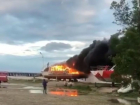 В Лермонтово сгорело прогулочное судно 