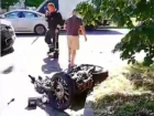 Женщина на машине сбила мотоциклиста в Краснодаре