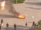 Краснодарец сжёг на улице диван из-за спецоперации на Украине