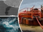 Огромное нефтяное пятно возле Новороссийска разбросало по всей акватории Черного моря