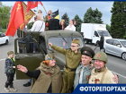 В гимнастерках и с красными знаменами: как прошел победный автопробег в Краснодаре
