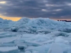 Гигантские глыбы льда на Краснодарском водохранилище попали на видео