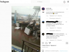 В Сочи ураган разнес полицейский участок:видео