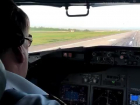 Напряженное приземление в Краснодаре сняли пилоты