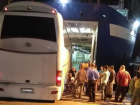  При въезде на крымский паром на Кубани застрял рейсовый автобус 