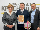 Вера Галушко вместе с Андреем Анашкиным поздравили телеканал  «Краснодар» с профессиональным праздником «Днём российской печати»