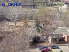 Видео сноса дома-призрака на Затоне в Краснодаре