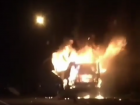 Ночью в Усть-Лабинске сгорел дотла пассажирский автобус 