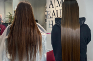 Выпрямление и восстановление волос от мастера Кирсановой Анны - 