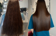 Выпрямление и восстановление волос от мастера Кирсановой Анны - 