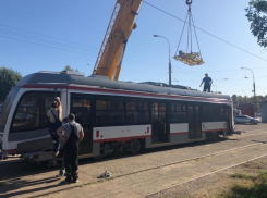 Два новых трамвая прибыли в Восточное депо Краснодара