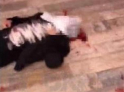 Последствия кровавой перестрелки в Армавире, в которой погиб офицер Росгвардии, сняли на видео