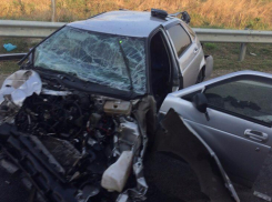 Движок аж улетел! - Очевидцы об утреннем ДТП с «двенашкой» на Тургеневском шоссе в Краснодаре