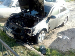 В Новороссийске сгорел «Ниссан» 