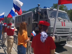 В Краснодар въехала колонна КАМАЗов с бойцами Росгвардии со спецоперации на Украине