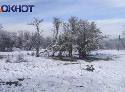 В Краснодарском крае выпал первый снег: фото и видео