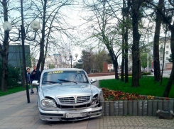 В Новороссийске на аллею вылетело такси