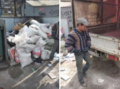 Владелец грузовика заплатит штраф за выброшенный мусор на улице Ставропольской в Краснодаре 