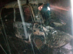 В Северском районе после столкновения двух легковушек заживо сгорел пассажир «Жигулей»