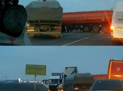 Бензовоз попал в ДТП под Краснодаром 