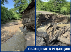 Снесло мост, под домом – вода: стихия «ударила» по станице на Кубани 
