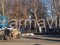 В Краснодарском крае авто разорвало на части после массового ДТП 