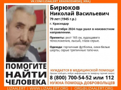 79-летний пенсионер без вести пропал в Краснодаре  