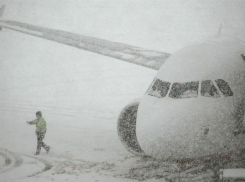 Снегопад нарушил работу аэропорта в Краснодаре