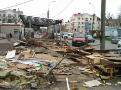 В Краснодаре ярмарку «Янтарь» сравняли с землей