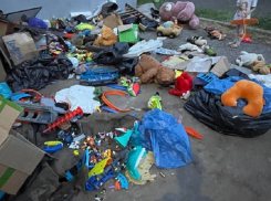 Гора выброшенных игрушек выросла в ЮМР Краснодара