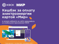 Акция «Кешбэк за оплату электроэнергии картой «Мир»