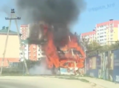 В Краснодаре вспыхнула жилая постройка