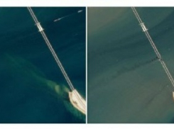 Появились снимки Крымского моста из космоса до и после взрыва: хроника событий