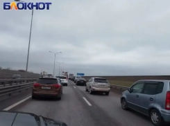 Пробка в 4 километра сковала трассу М-4 «Дон» в Краснодаре  