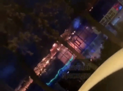 Крупный пожар вспыхнул на Ростовском шоссе в Краснодаре