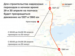 На трассе М-4 «Дон» в Краснодарском крае и Адыгее дважды перекроют движение 