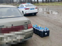 72 литра домашнего вина уместил в «ВАЗ» хитрый житель Армавира 