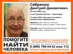 В Краснодаре без вести пропал пенсионер 