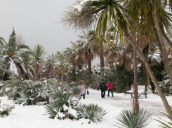 В Сочи из-за сильного мороза объявили штормовое предупреждение 